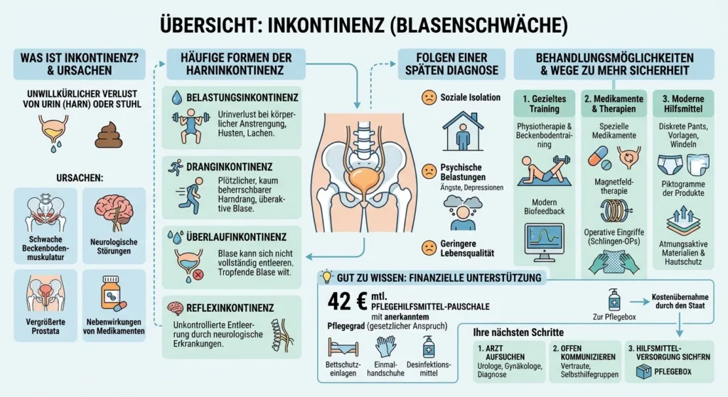 Symbolbild für die ärztliche Abklärung einer Harninkontinenz
