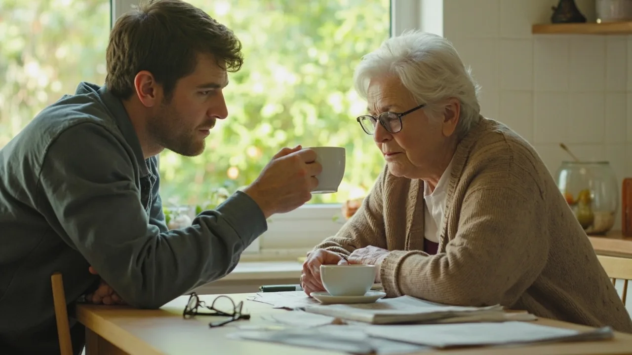 Pflegende Angehörige kümmert sich liebevoll um eine Seniorin zu Hause — Ratgeber für pflegende Angehörige
