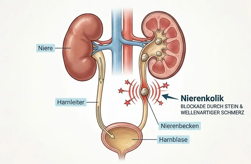 Nierenkolik – Ursachen und Prävention
